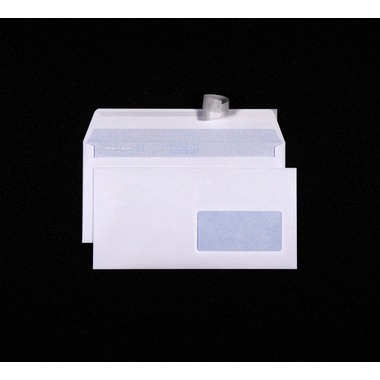 METTLER Couvert Fenster rechts C5/6 7064-80-S50 80g,hochweiss,Kleber 50 Stk.