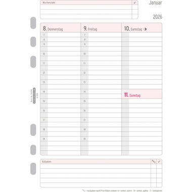CHRONOPLAN Jahres-Set Wochenplan 2026 50296Z.26 1W/2S A5