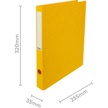 BIELLA Ringbuch TopColor 3.5cm 15240320U 2 Ringe gelb A4