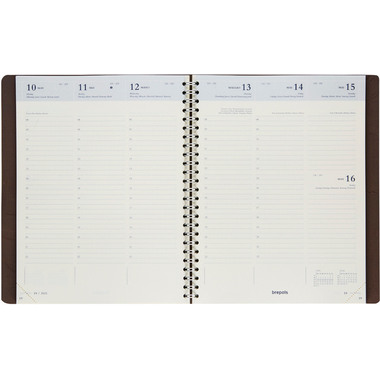 BREPOLS Agenda Timing Calvi 2027 0.136.6870 1W/2S orange 17.1x22cm