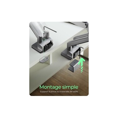 ICY BOX Tischhalterung bis 9 kg – Silber