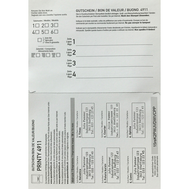 TRODAT Ersatzgutscheine TP114991 für 4911S