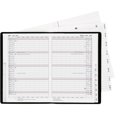 BIELLA Agenda Istanbul 2027 855612020027U 1M/2P noir ML 10.6x15.3cm