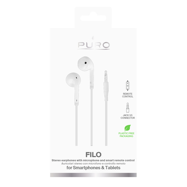 Filo Stereo-Ohrhörer mit Anti-Tangle-Kabel | Puro