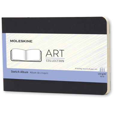 MOLESKINE Sketchblock A6 335-7 in bianco nero
