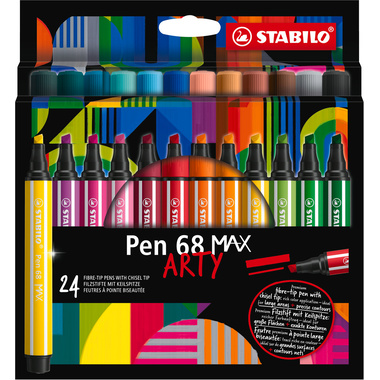 STABILO Penna Fibra 68 MAX Arty 768/24-21 ass. 24 pezzi
