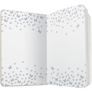 JOLIE Carnet Butterfly Confetti JN347 ligné, 174 S., multic., A5