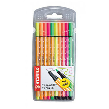 STABILO Point 88/Pen 68 01108868 10 pz., astuccio