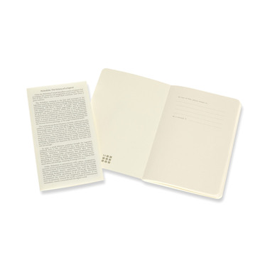 MOLESKINE Quaderno 2x 14x1.1x9cm 620510 bianco, coral/marine, 80 p.