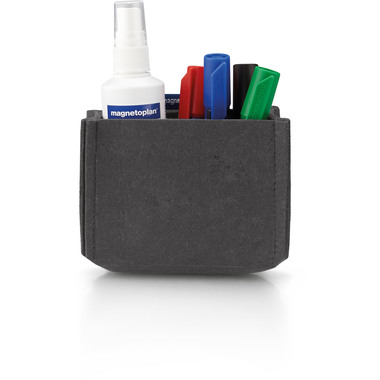 MAGNETOPLAN Porte stylo magnetoTray M 1227701 gris, feutre recyclé