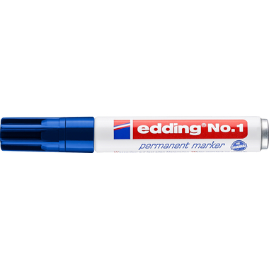 EDDING Permanent Marker No. 1 1-5mm 1-3 blu