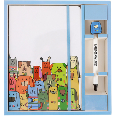 I-TOTAL Set Notizbuch und Stift XL2159 Stay Pawsitive