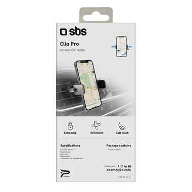 Support de voiture pour smartphone avec clip orientable