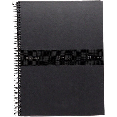 ANCOR Carnet spirale A5 VAULT 099638 noir, 5mm, 90g 80 flls.
