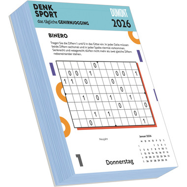 DUMONT Gehirnjogging S. Heine 2026 260672 11.8x15.9cm