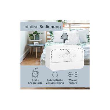 Sveglia digitale ADE bianca