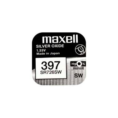 Maxell button cell 397 SR726SW, 10 pieces