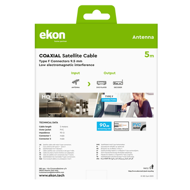 Satellite cable connector F | Ekon