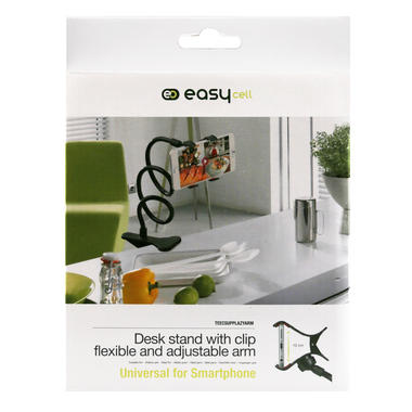 lazy arm mobile phone holder for desk. black color