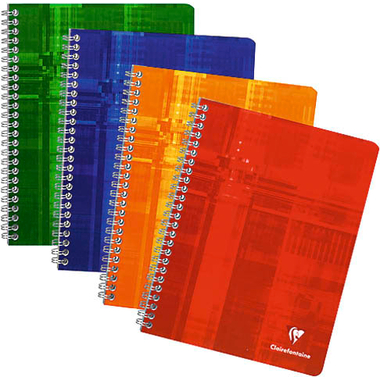 CLAIREFONTAINE Quaderno a spirale A5 8723C ass., rigato 50 fogli