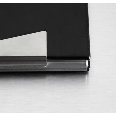 SIGEL Visitenkarten-Etui 62x95mm VZ131 silber/schwarz -20 Karten