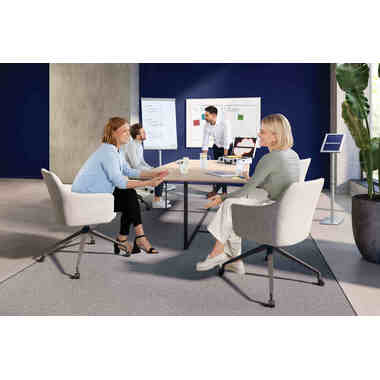 FRANKEN Flipchart X-tra!Line 68x105cm EL-FC31 grigio chiaro mobile