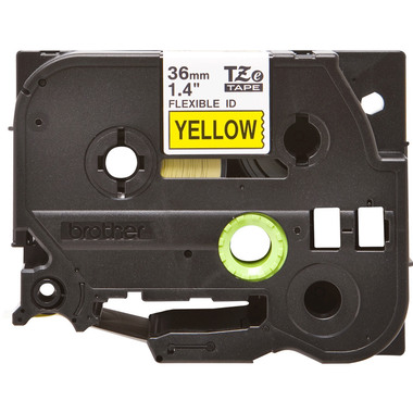 PTOUCH Flexitape lamin. schwarz/gelb TZe-FX661 zu PT-550 36 mm