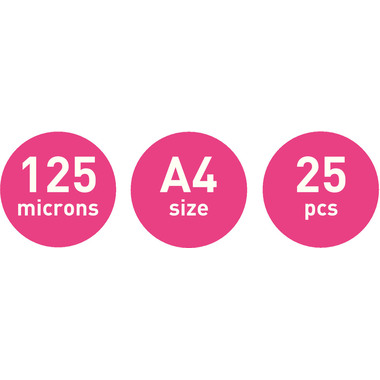 LEITZ Laminiertasche A4 74820000 glanz, 125my 25 Stk