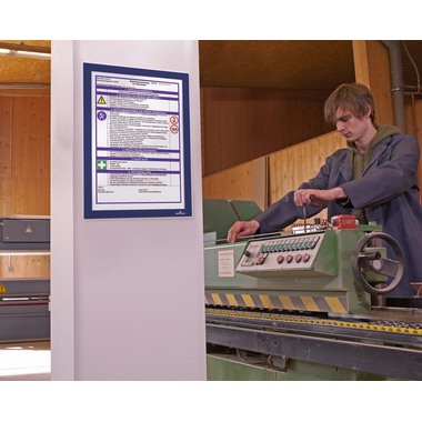 DURABLE Dossier Duraframe 487207 blu scuro, autoadesivo 2 pezzi