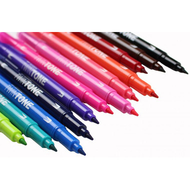 TOMBOW Stylo Fibre TwinTone Marker WS-PK-12P-1 clair 12 pcs.