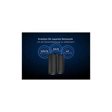 Netgear Sistema Mesh Orbi 970 RBE972SB-100EUS Set da 2, Nero