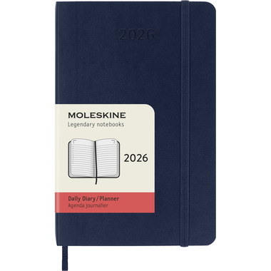 MOLESKINE Agenda Classic Pocket 2026 DSB2012DC2Y26 1J/1P saphir SC 9x14cm