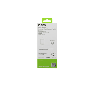 Caricabatterie da viaggio USB 2000 mAh per tablet