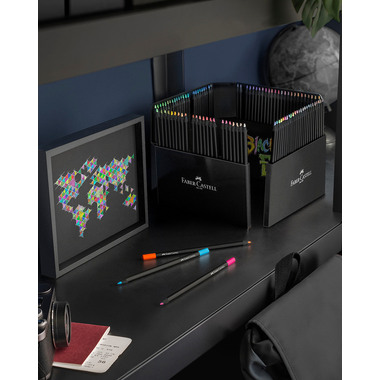 FABER-CASTELL Farbstifte Black Edition 116411 Kartonetui 100er