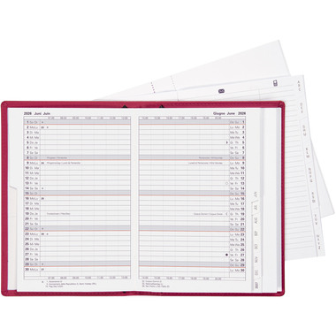 BIELLA Agenda Istanbul 2026 855715400026U 1M/2P rosa ML 10.6x15.3cm