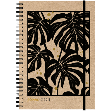 SIMPLEX Agenda Harmony 2026 40608.26 1W/2S Monstera ML 14.8x21cm