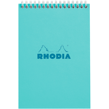 RHODIA Bloc à spirales Couleurs A5 118415C bleu, ligné 80 feuilles