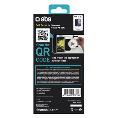 Film de protection en verre trempé de SBS pour Samsung Galaxy A5 2017