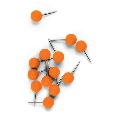 NOBO Pinwand-Nadeln 1905329 orange 100 Stück