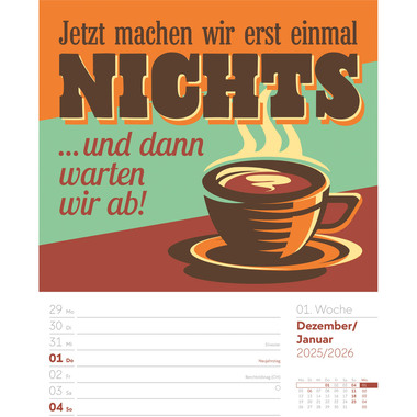 ACKERMANN Calendario 2026 2695 Klartext DE 25x33cm