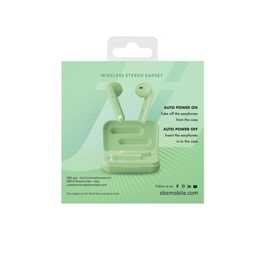 Twin earphones with automatic ON-OFF and charging case