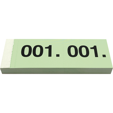 SIMPLEX Garderobenblock 1-100 13074 grün 100 Blatt