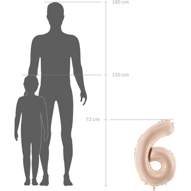 PARTYDECO Folienballon Ziffer 7 72cm FB230G-7-014 lila