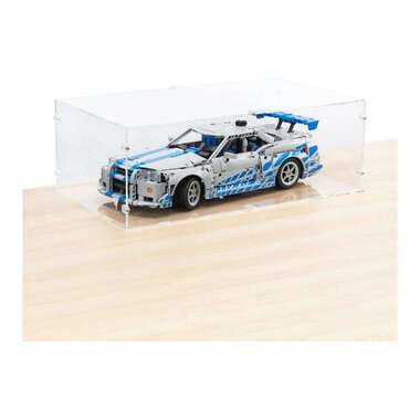 iDisplayit Vetrina in acrilico per LEGO 42210 2 Fast 2 Furious Nissan Skyline