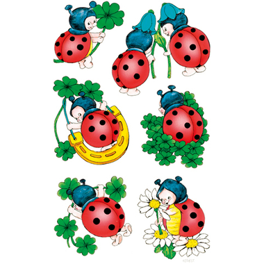 Z-DESIGN Sticker Creative 53281 Marienkäfer 2 Stück