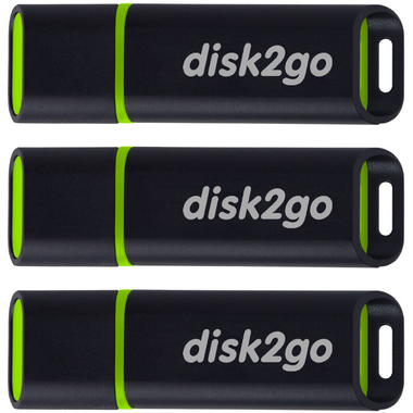 DISK2GO USB-Stick passion 2.0 16GB 30006496 USB 2.0 3 Pack