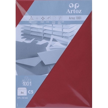 ARTOZ Enveloppes 1001 C5 107394185 100g, bordeaux 5 pcs.