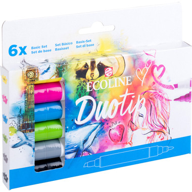 TALENS Ecoline Duotip Basis Set 11609910 6 Farben