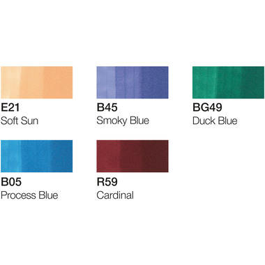 COPIC Marker Ciao 22075557 5+1 Set Manga 2