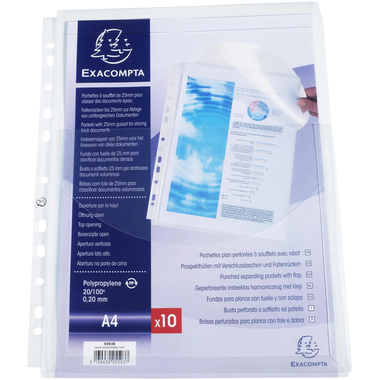 EXACOMPTA Housse de protection A4 5503E 25mm 10 pcs.